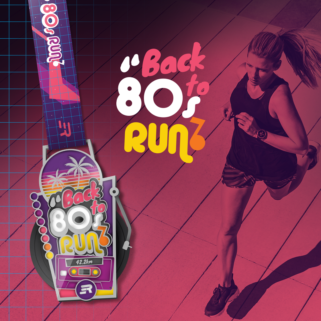 SPECIAL OFFER: Stunning Medal + Official T-Shirt | Back to 80's Run